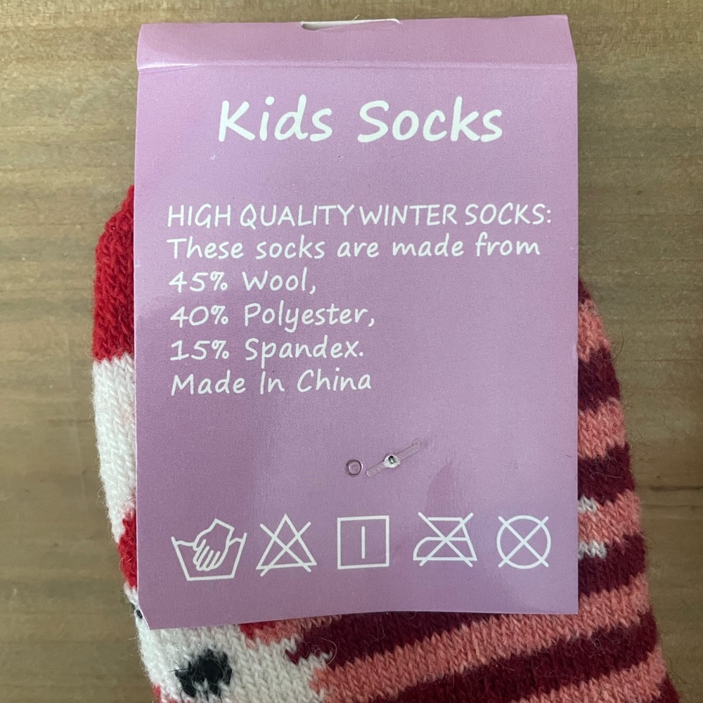NWT Kids Wool Socks (6 pack) - Picture 3 of 6